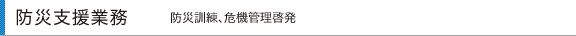 防災支援業務
