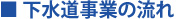 下水道事業の流れ